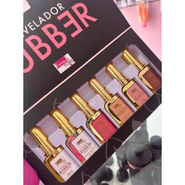 Gama Gel Nivelador Rubber Fantasy Nails 6 Tonos