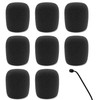 8pcs Headset Microphone Foam Cover,Foam Mic Cover Handheld Microphone Windscreen,Small