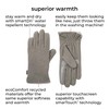 isotoner isotoner womens Stretch Fleece Gloves, Ivory, One Size US