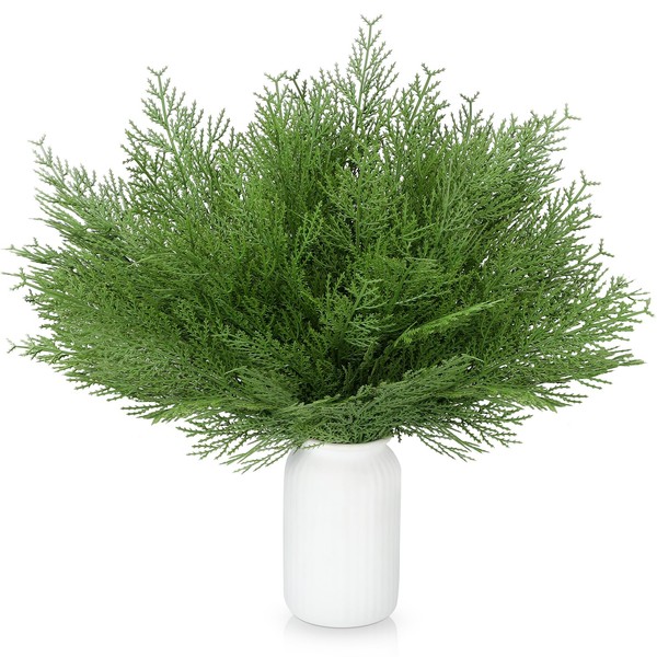 Sinmoe 80 Pcs Christmas Large Artificial Pine Needles Glitter Artificial