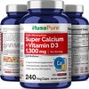 NusaPure Super Calcium 1300mg with Vitamin D3 and Bioperine 240