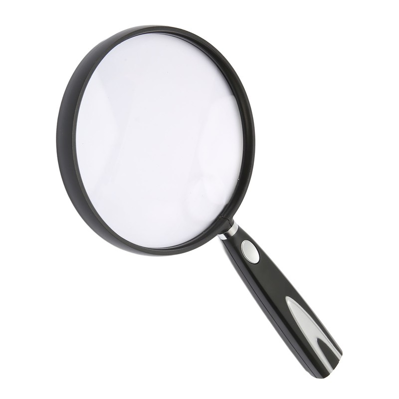 Handheld Magnifying Glass 2X 4X Handheld Reading Magnifier Skid Resistance