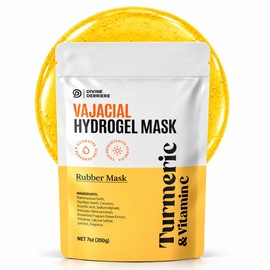 Divine Derriere Mascarilla De Hidrogel Vajacial - Mascarilla Modeladora Premium Con Cúrcuma Y Vitamina C - Mascarilla Facial Y Vajacial Depurante Y