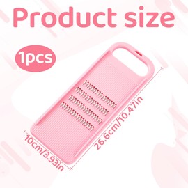 Grater,Plastic Hand Grater,Graters for Kicthen,Carrot Grater,Vegetable Grater with Stainless Steel Blades,Kitchen Grater for Carrot Vegetable Onion Cabbage Potato Cucumber Cabbage Shredder(Pink)