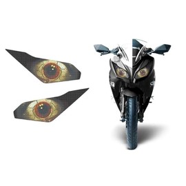 AMR Racing Sport Bike Headlight Eye Graphics Decal Cover Compatible with Kawasaki Ninja 300 2012-2014 - Fright