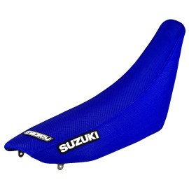 Cubierta de asiento con pinza para Suzuki Rm 125 250 1996-2000 logotipo azul #74