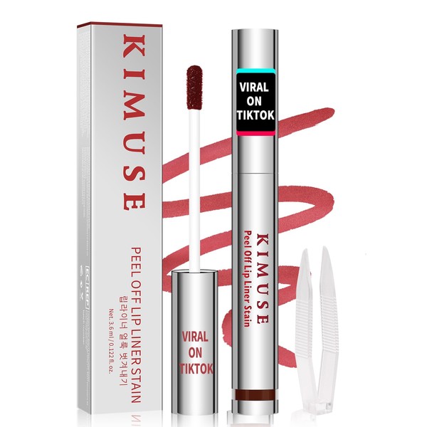 KIMUSE Peel Off Lip Stain, Long Lasting Lip Stain Peel