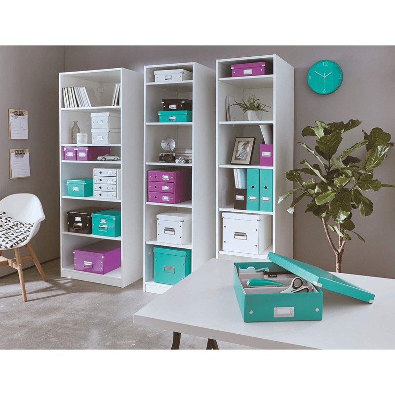 Leitz Wow Click and Store Magazine File - Purple