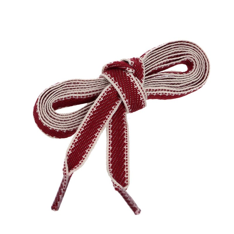 Allegra K Striped Canvas Shoelaces, Flat Shoelaces, Shoe Laces, 1