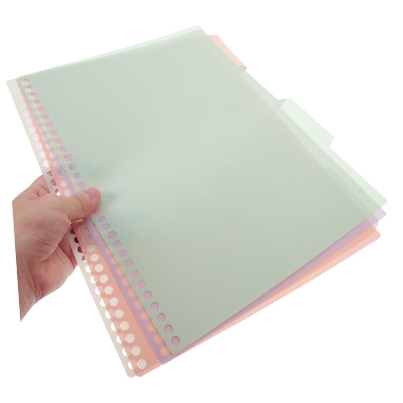 Angoily 6Sets Notebook Tab Dividers Page Separators for Reports Presentations