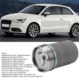 Pressure Accumulator, Aluminium Alloy Gearbox 0AM 0AM325587F Valve Body Pressure Accumulator Suit, Compatible with Seat DQ200 0AM325587E for 7 Gears, Default
