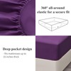 Aisbo King Size Fitted Sheet Purple - Extra Deep Pocket