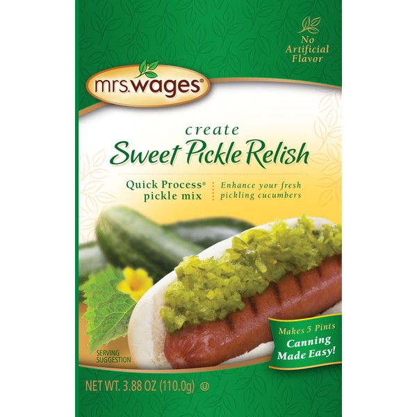 Mrs. Wages Sweet Pickle Relish Quick Process Mix (VALUE PACK of 12)