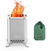 ONLYFIRE OUTDOOR LIVING 2-in-1 Smokeless Fire Pit with Pot Bracket