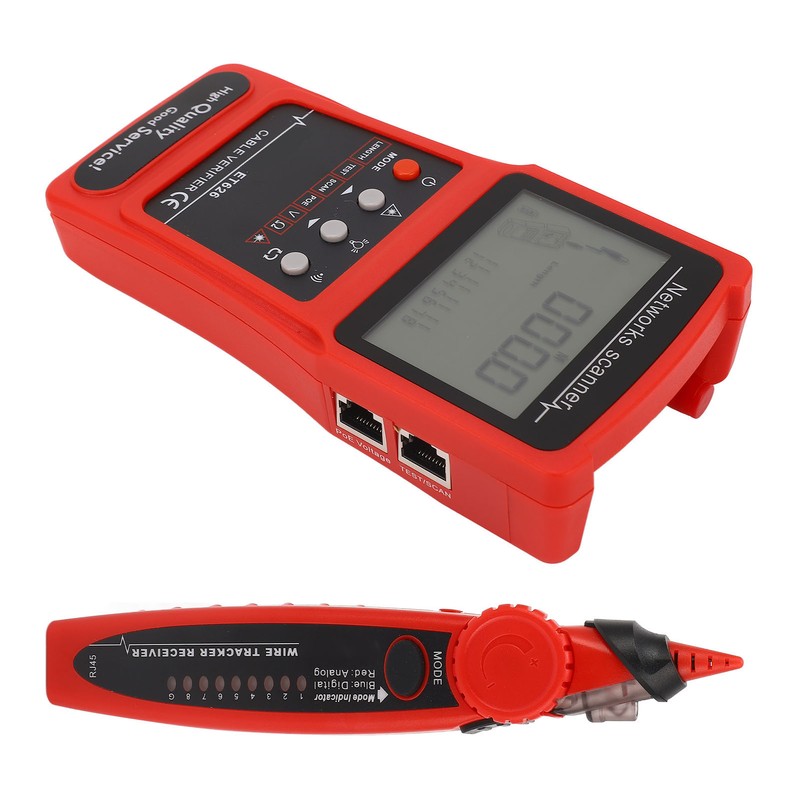 Network Cable Tester Tracer Kit Multifunctional CAT5 CAT6 Ethernet Wire