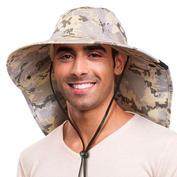Sun Hat for Men with UV Protection Wide Brim Safari