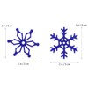 DEARMAMY 40 PCS Christmas Felt Snowflakes Cutouts Mini Snowflake Hanging