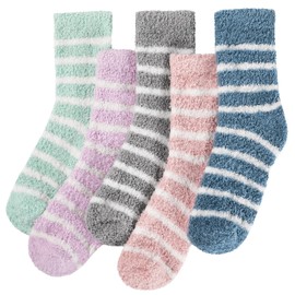 Tavaleu Fuzzy Socks for Women, Fluffy Socks Women, Winter Cozy Socks, Warm Slipper Socks, Soft Home Sleeping Socks for Women