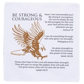 Prayer Cloth Pack of 6 8x8 Prayer Cloths for Anointing Prayer Pocket Prayer Cloths BE Strong & Courageous Prayer Cloth for Christians