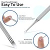 EnweiBingshi Professional Cuticle Pusher Tool - Stainless Steel Dual Head