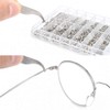 MMOBIEL 1000 Pieces Stainless Steel Micro Screws Nuts Washers Glasses