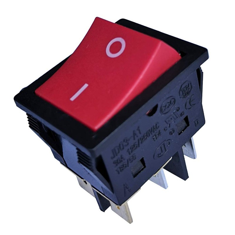 Inverter Welding Machine Rocker Switch JD03-A1 6Pin 125/250V 30A Large