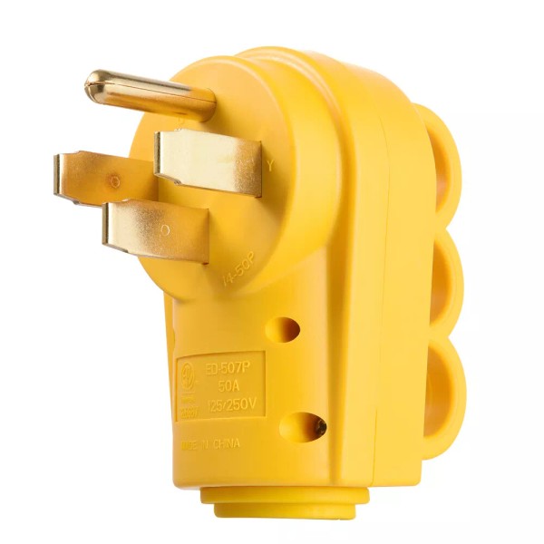 MICTUNING Heavy Duty RV 50 Amp Male Plug Replacement Electrical