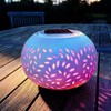 Solarize ® Solar Light Table Elegant Ceramic Lantern, LED Decorative