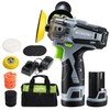 WORKPRO 12V Cordless Polisher, 3" Mini Car Detailing Buffer &