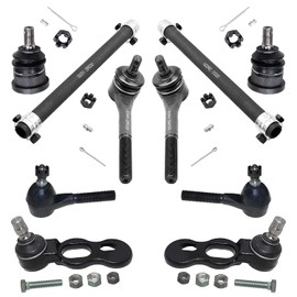 Detroit Axle - Front 10pc Suspension Kit for Ford Crown Victoria Lincoln Town Car Mercury Grand Marquis, 4 Tie Rod Ends 4 Upper Lower Ball Joints 2 Adjustment Sleeves Replacement