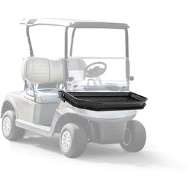 HECASA Front Clay Outer Cargo Basket Compatible with 2008-up EZGO RXV Golf Cart Black Cargo Storage w/Mounting Brackets (Hardware Included)