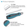 CoCud Magnetic Screwdriver Set, PH0-PH3 SL3-SL6, Phillips Slotted Screwdriver Bits
