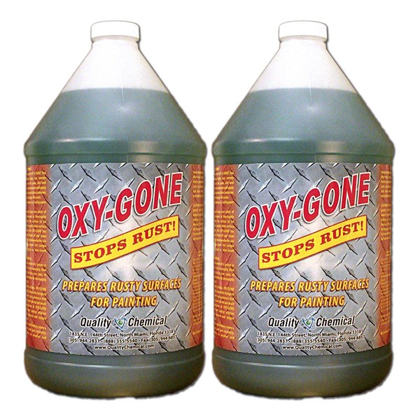 Oxy-Gone Rust Remover and Metal Treatment - just like Ospho - Prepares surfaces for painting-2 gallon case