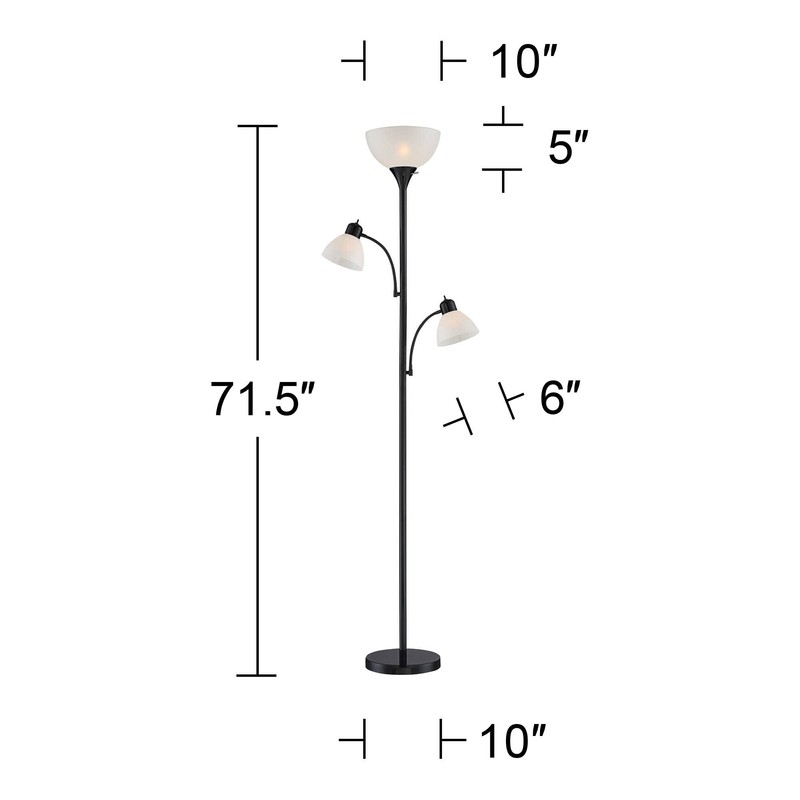 360 Lighting Bingham Modern Torchiere Standing Floor Lamp 71 1/2"