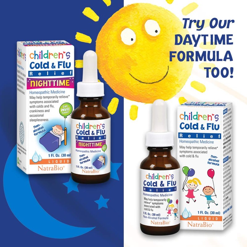 Natrabio Children's Cold & Flu Relief Nighttime, 1 Fluid Ounce