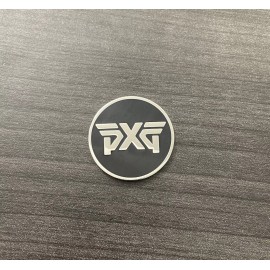PXG Two Sided Ball Marker Black Silver