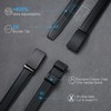 SENDEFN Men's Leather Belt Automatic Ratchet Buckle Slide Belt for