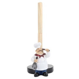 HOLIDYOYO Chef Paper Towel Holder Tissue Dispenser Holder Metal Paper Towel Stand Countertop Tissue Holder Home Tissue Holder Desktop Stand