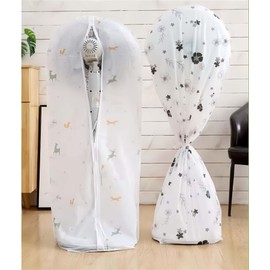 HOLADAWN Dustproof Fan Dust Covers, Folding Round Floor Standing Electric Fans Cover