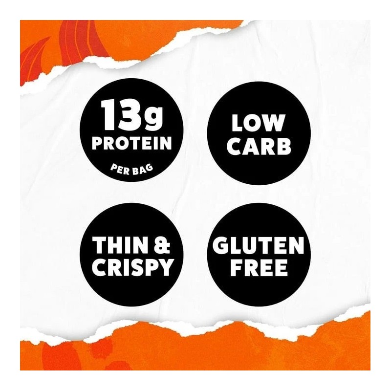 WILDE 13g Buffalo Protein Chips, 8 pk.