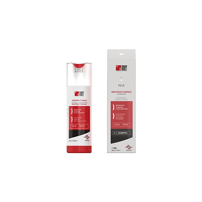 DS Laboratories Nia Shampoo para Cabello Maltratado, Seco y Sin