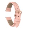 sourcing map Leather Watch Band 14mm Embossed Pattern Cowhide Watch
