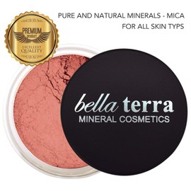 Bella Terra Mineral Loose Blush - Contouring, Long Lasting, Illuminating in 5 Shades for All Skin Types. 9g (Ambrosial Crush)
