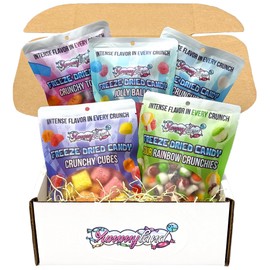 Freeze Dried Candy Bundle Set of 5 Packs (16 Oz Total) - Premium Gift Bundle of Freeze Dried Candy, Variety Pack by Yummyland