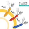 iChewie - Folding Camping Utensils Cutlery Set 4-in-1 Stainless Steel