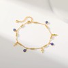 RINHOO 18k Gold Plated Evil Eye Anklet Lucky Turkey Blue