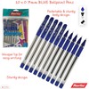 rorito 10 x Charmer BLUE 0.7mm Tip Ballpoint Pens Soft