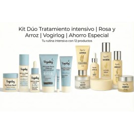 Kit Skincare Dúo  Intensivo  Sérum Arroz Y Rosa  Vogirlog                                                                                             