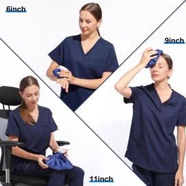 Ice Packs for Injuries Reusable, New Generation Thickening Physical Therapy Cold Packs& Hot Water Bag for Injuries 3PCS, Ice Bag Sizes (6 "9" 11 ") for Body Aches，Durable and Reliable Easy to Carry