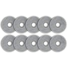 (10 Pack) Mop Pads Compatible with Roborock Q Revo, Qrevo S, Qrevo Pro, Qrevo Master, Qrevo Slim, Qrevo Curv, Qrevo MaxV, Q Revo Plus Robot Vacuum, Washable Mop Pad, Replacement Mop Cloth Accessories